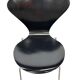 Chaise noire vintage / chaise papillon Fritz Hansen