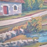 Oil on canvas landscape