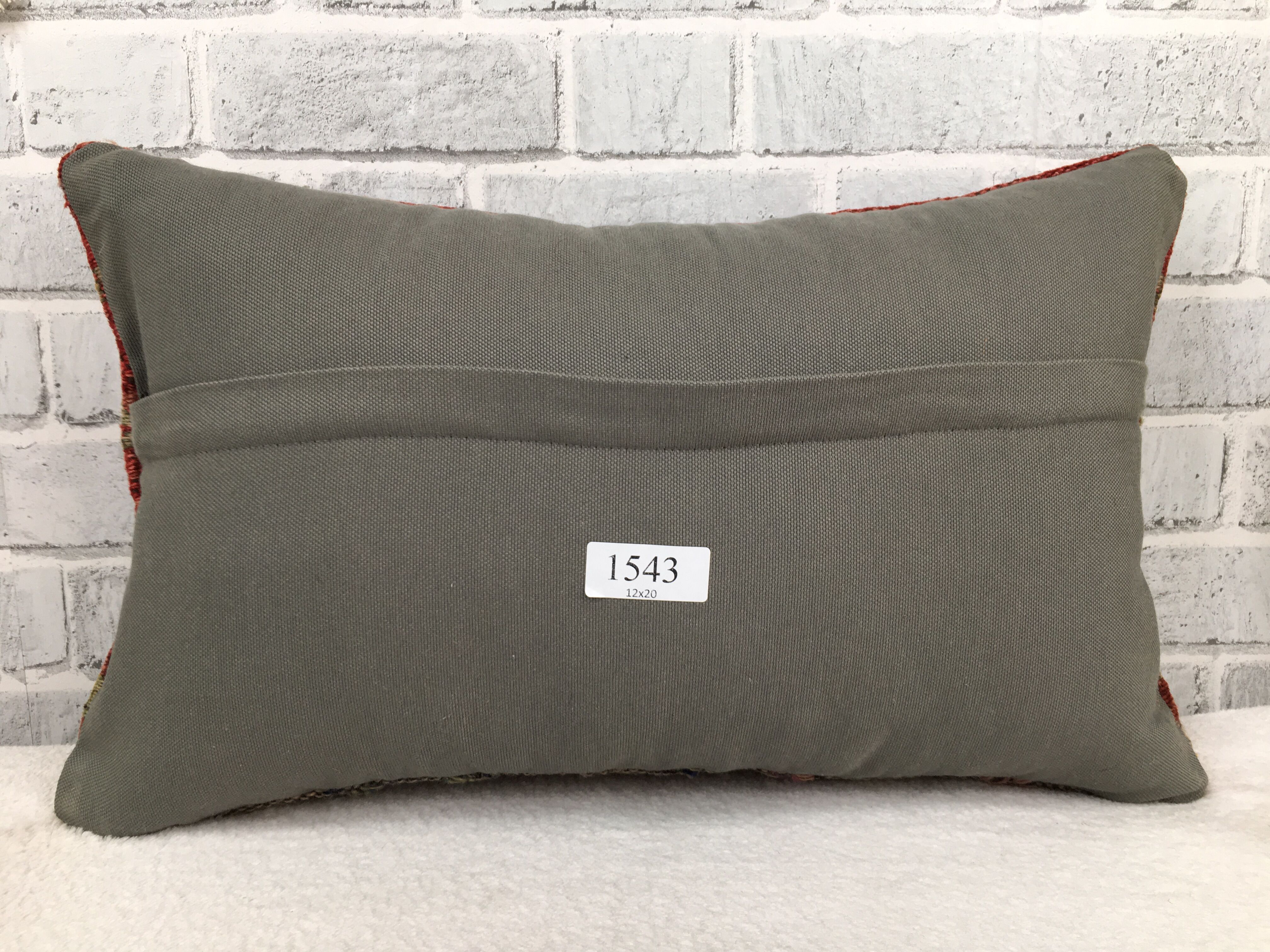 handmade kilim cushion cover 12x20 inches