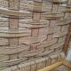 Vintage rattan and braided rope armchair