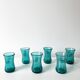Set of bubble glass water glasses from the 1960s.