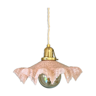 Pink Clichy glass pendant light