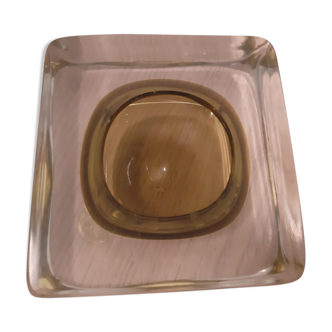 Murano glass empty pocket ashtray