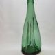 Old Large Pressed Molded Green Crushed Distorted Glass Bottle