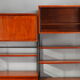 Scandinavian wooden bookcase from the 1960s