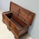 Baroque antique chest in carved walnut, Italy, 18th century.