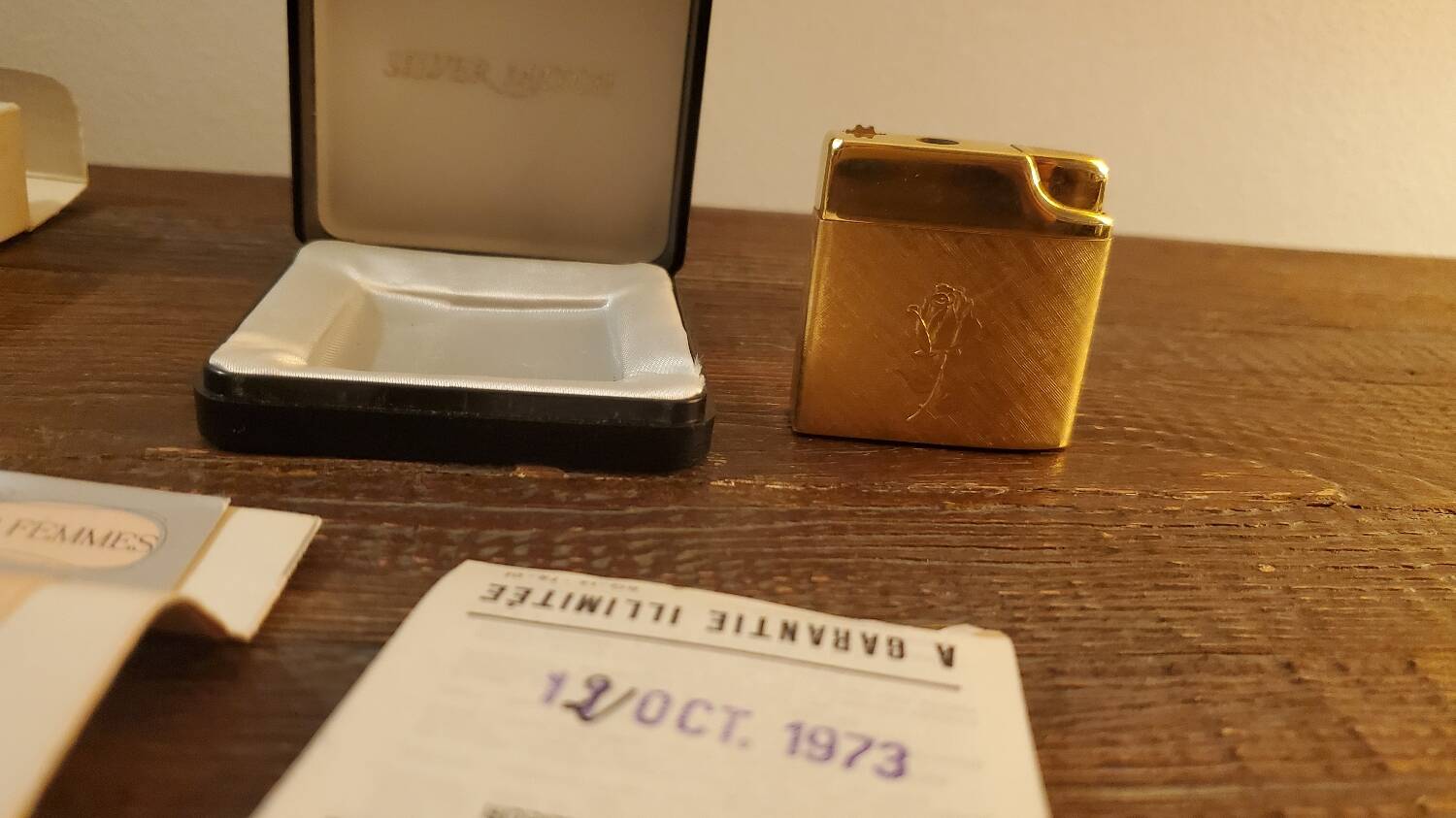 Briquet silver match vintage