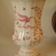 Vase Moustiers faience décor main oiseaux signé