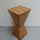Vintage set of 2 pyramid side tables  Seventies