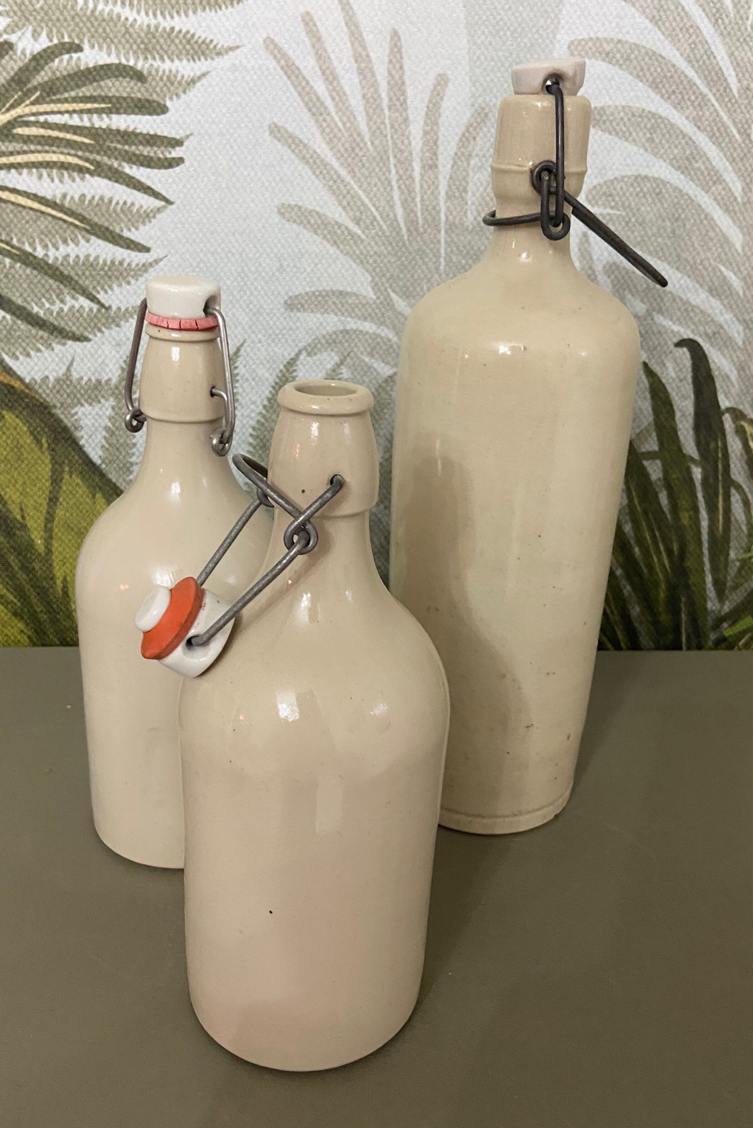 Antique ceramic bottles