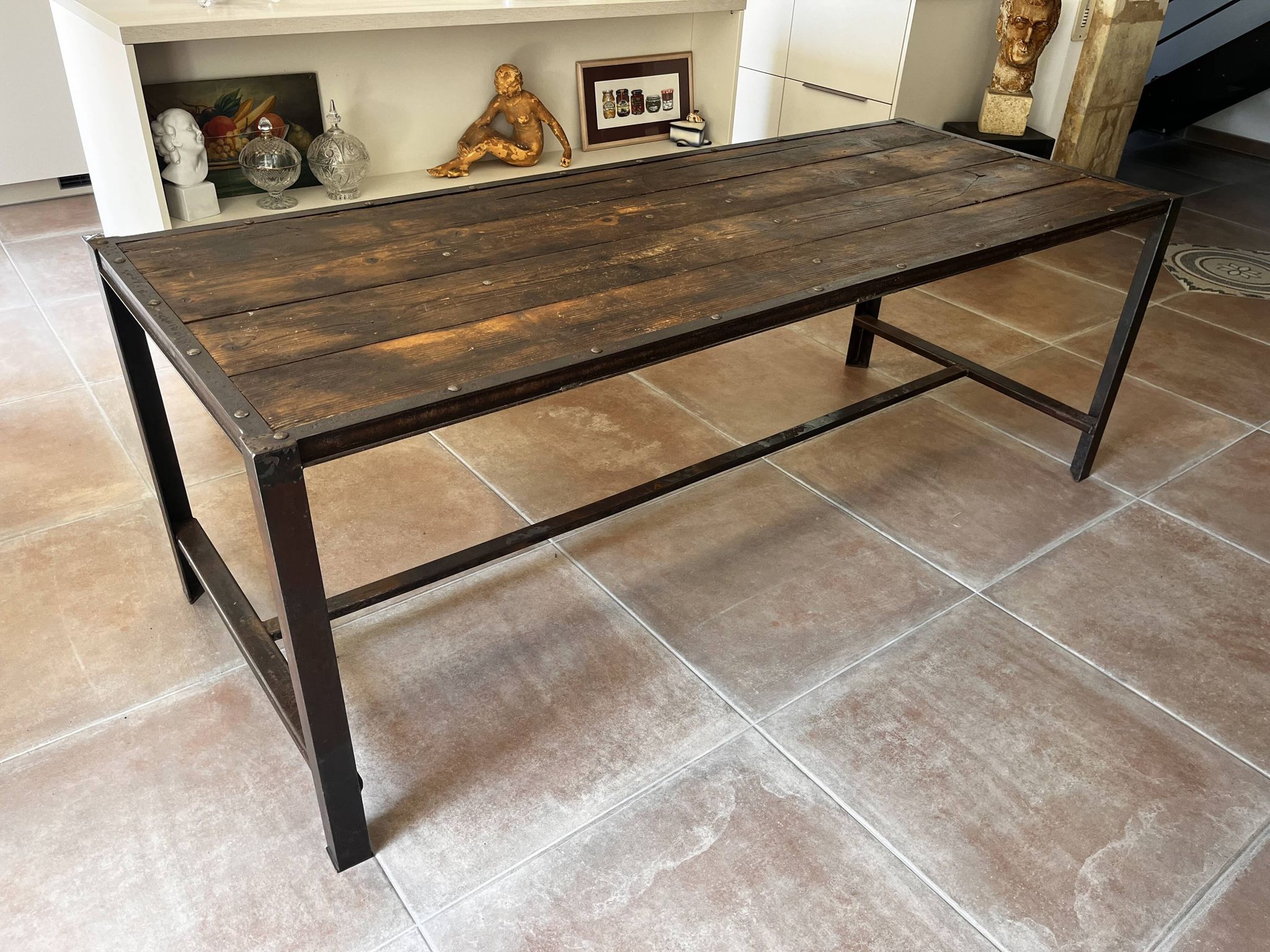 Table industrielle 200x79