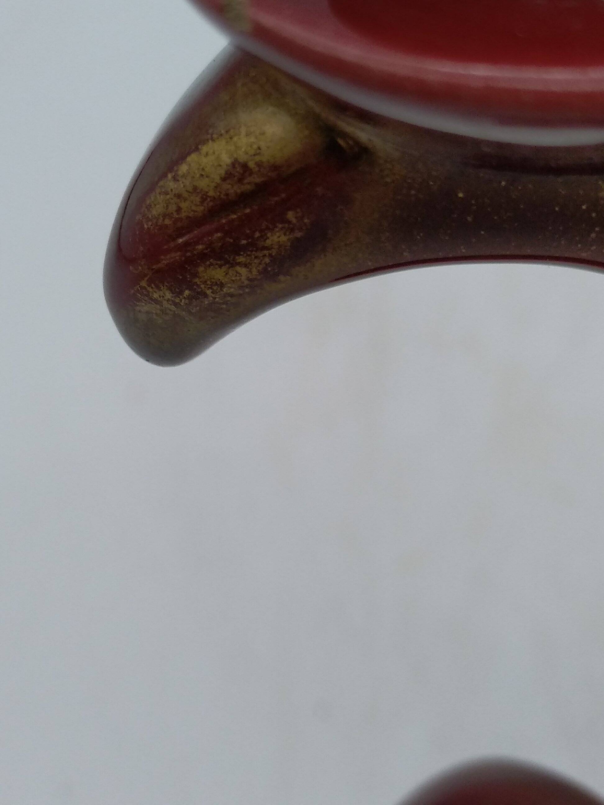 St clément candlestick lamp. bordeaux art deco ceramic