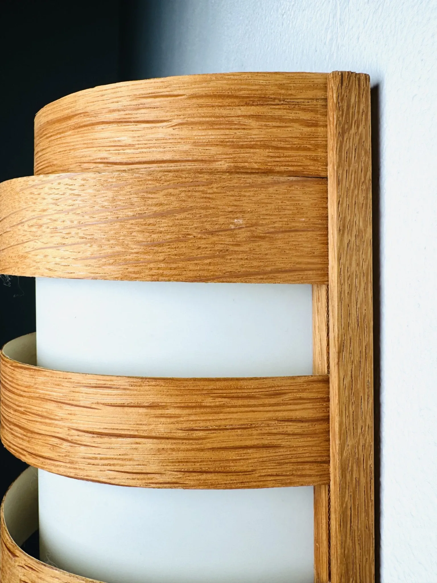 Pine Veneer Wall Lamp By Unknown Designer, Sweden 1960S