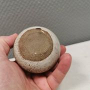 Small, lovely "hollow" ceramic vase, Danish from the 1970s.