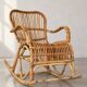 1970s rattan rocking chair