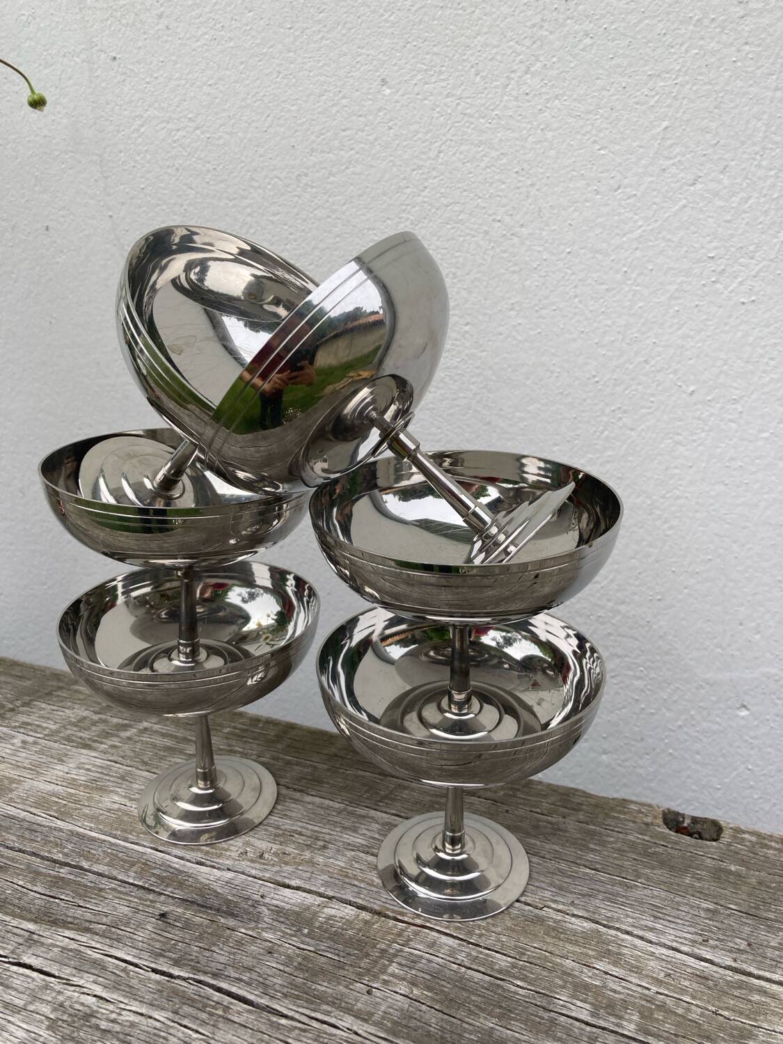 6 stainless steel bowls Rémy Letang 1970
