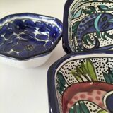 4 glazed earthenware bowls