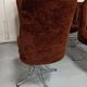 Set 6 chaises baquet velours chrome années 70