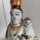 Virgin and Child in polychrome earthenware, 18th century, Nevers