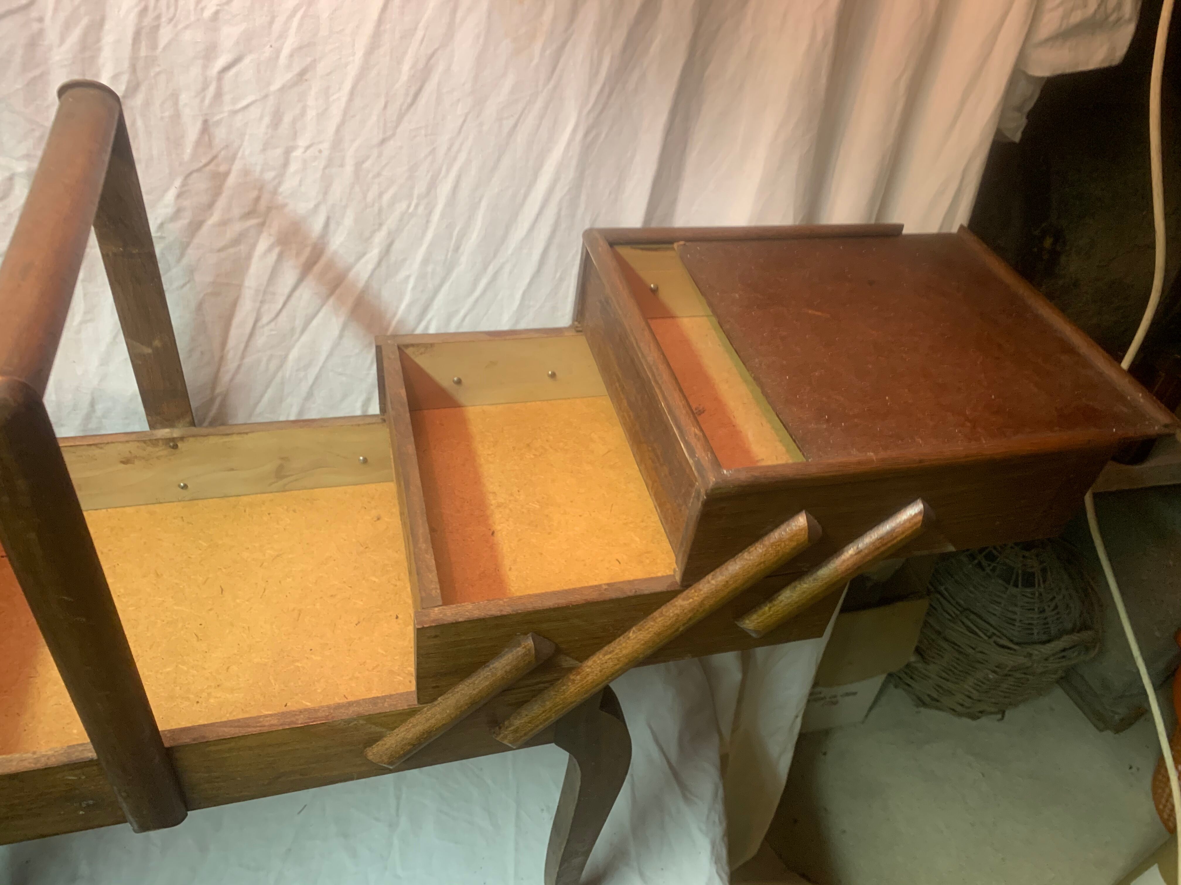 Vintage sewing cart