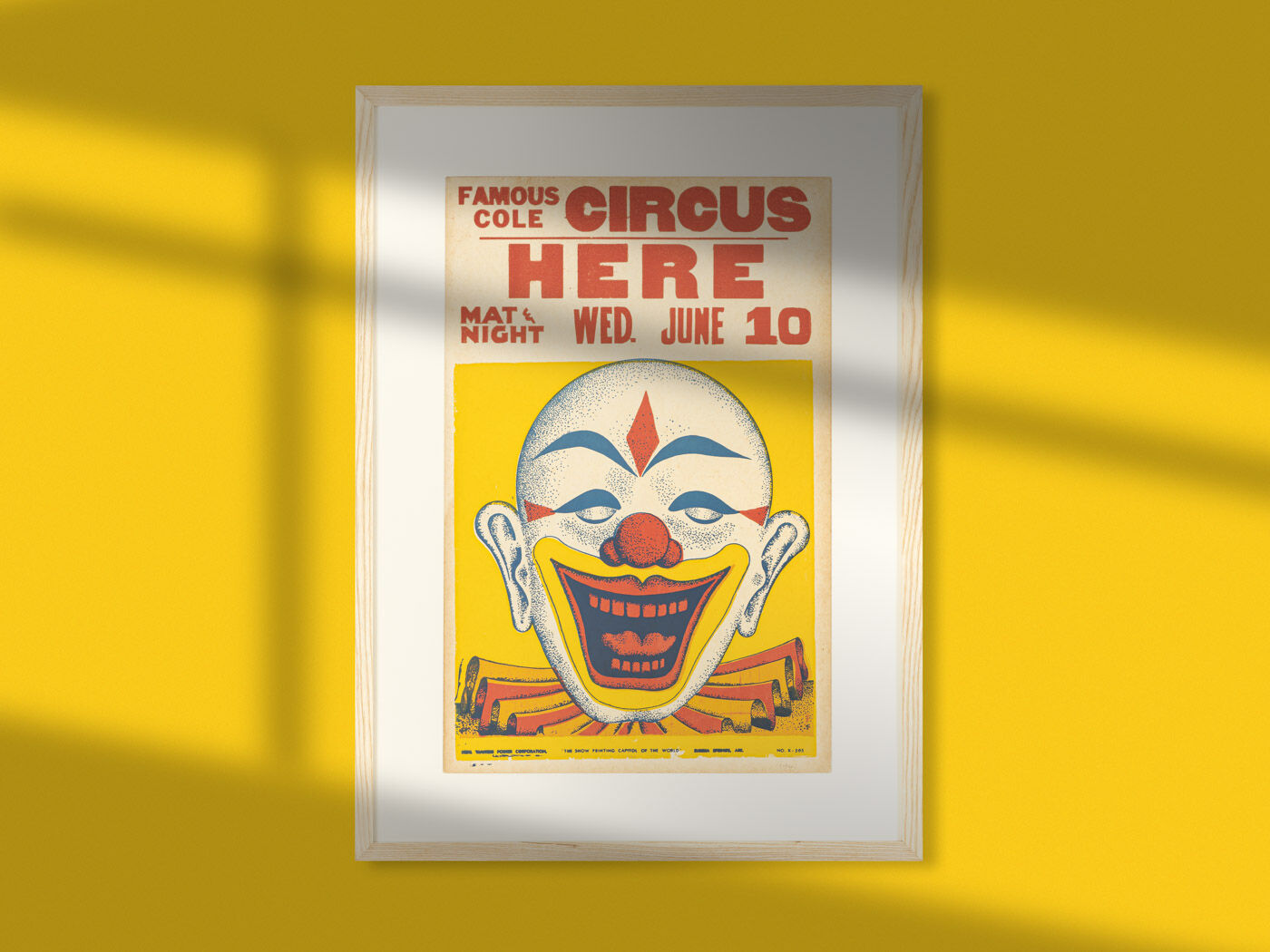 1940s circus poster
