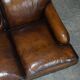 Howard & Son leather canapé, restored vintage, 3-seater