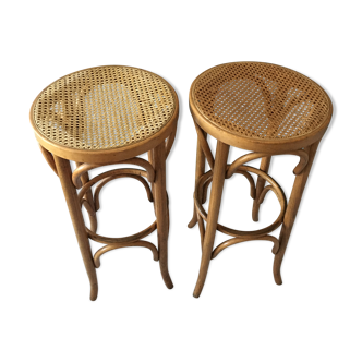 Lot of 2 canne bistro stools
