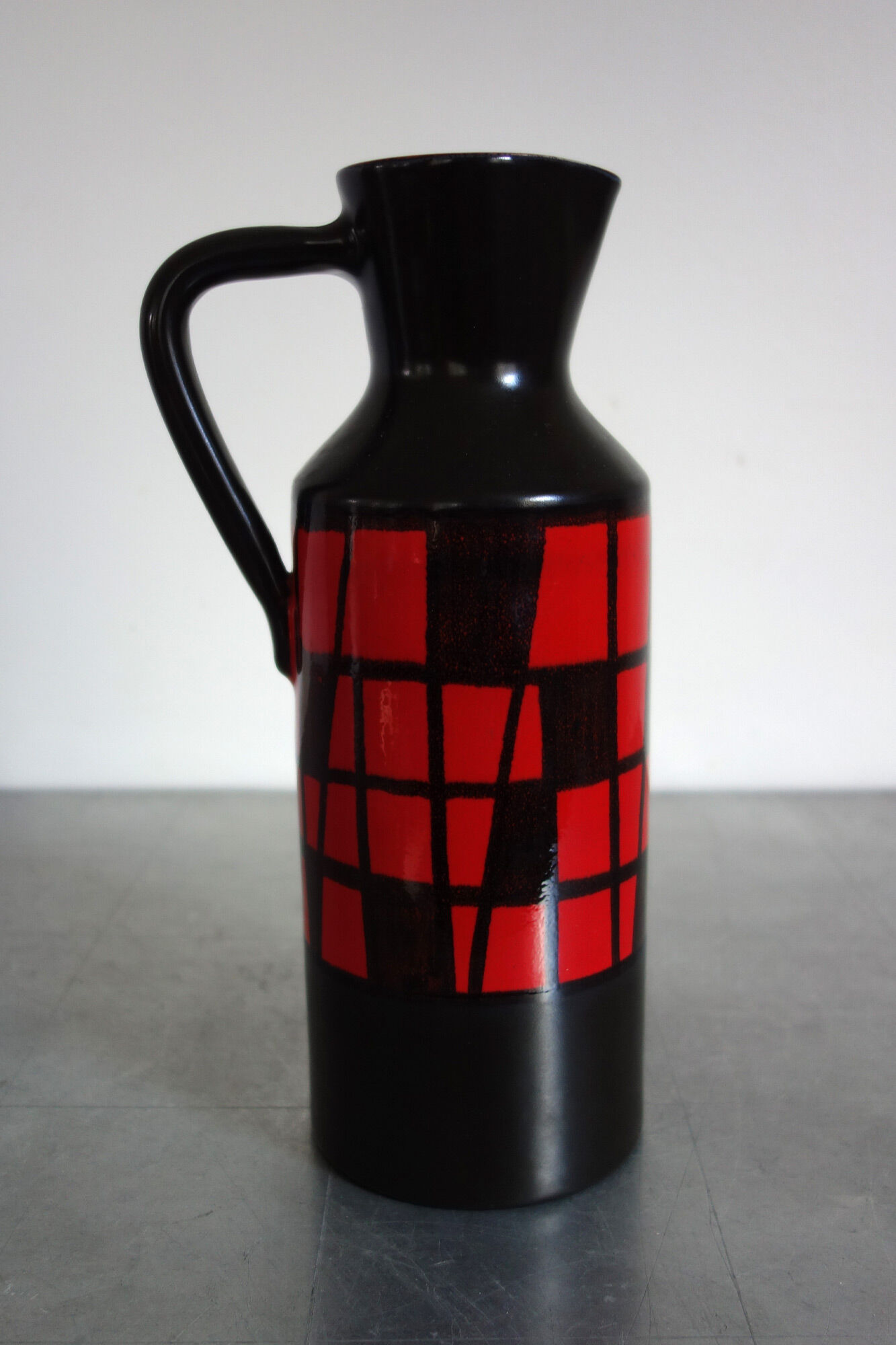 Ceramic handle pitcher, Elchinger Manufacture - 50s