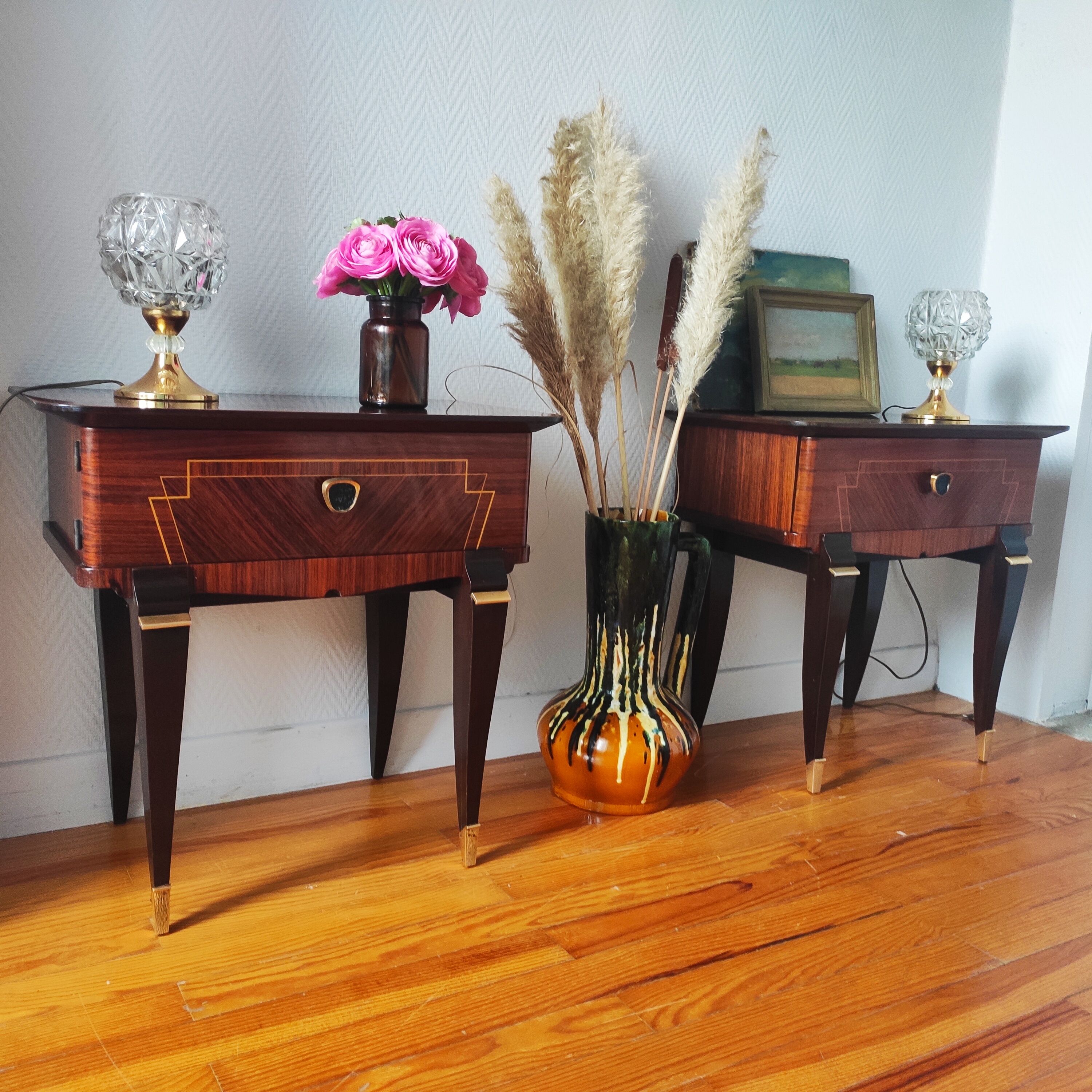 Pair of vintage bedside tables