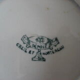 White earthenware soup Creil and Montereau