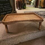 Tray on rattan legs
