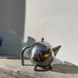 1960s Atomic Stainless Steel Teapot