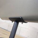 Modern metal minimalist side table with magazine rack / Dutch design