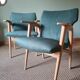 Fauteuils scandinaves roger landault verts