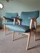 Scandinavian armchairs by Roger Landault in green.