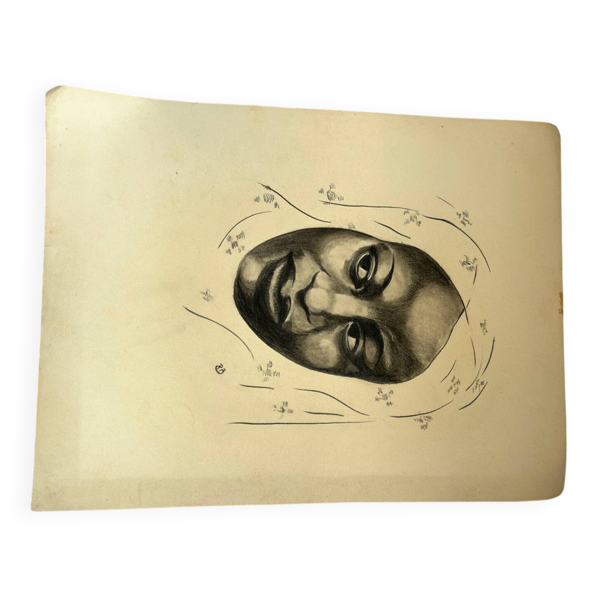Portrait of an African woman signed RB