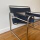 Wassily armchair by Marcel Breuer, midnight blue, Italian edition