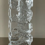 Vintage soliflore vase in molded glass