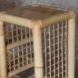 Spectacular vintage bamboo shelf