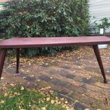 Table basse vintage et design scandinave en palissandre