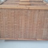 Pair of rattan bedside tables circa the 1970s.