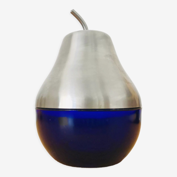 Pear-shaped sugar blue glass and metal MORINOX 80'