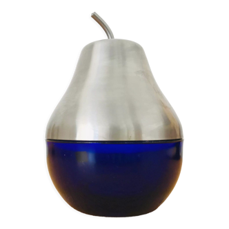 Pear-shaped sugar blue glass and metal MORINOX 80'