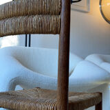 Pair chair child straw design 1950/1960