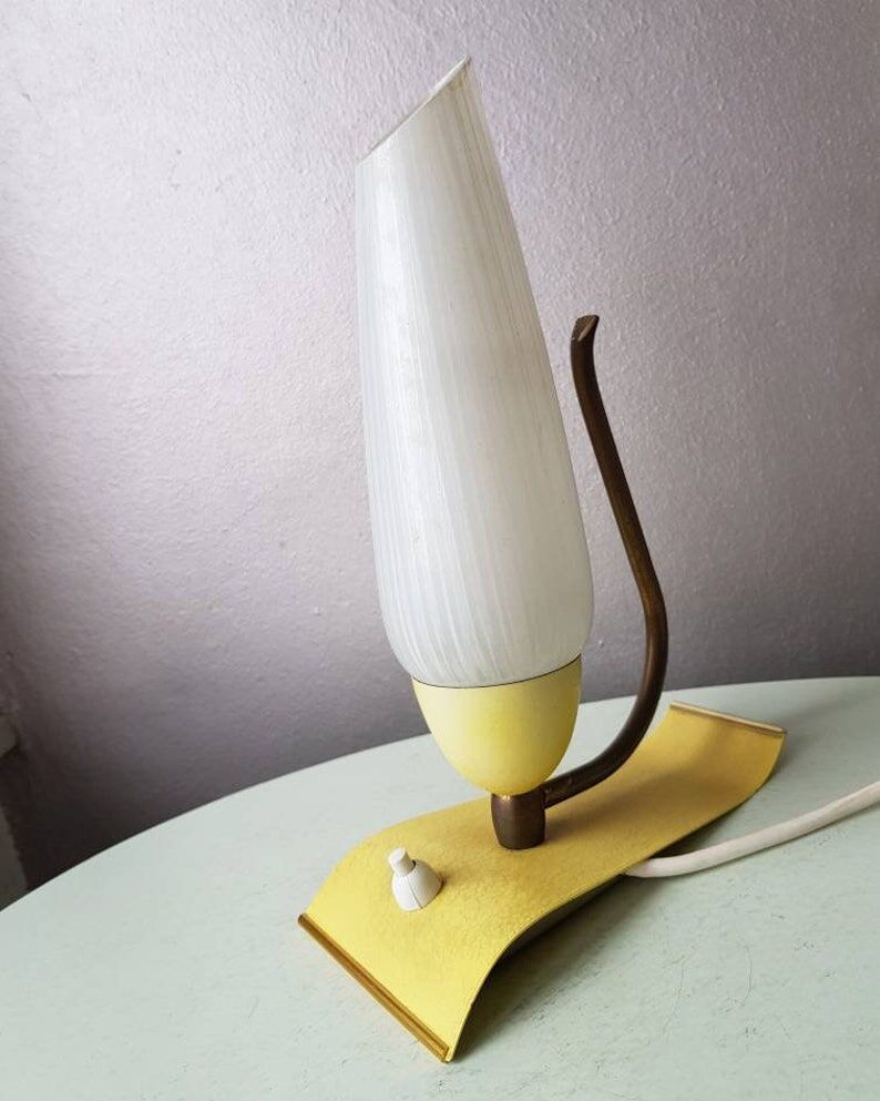 Italian night light 60s yellow