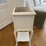 Console ancienne avec plateau en marbre – fin XIXe / début XXe siècle – restaurée