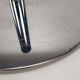 Mid century italian flower table chrome and glass, 1980s