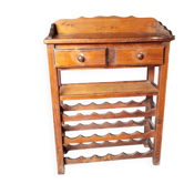 1960 Pitchpine furniture / 18 bottles H 112 x W 88 cm