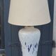 Lamp from the house Le Dauphin in ceramic and gilded brass