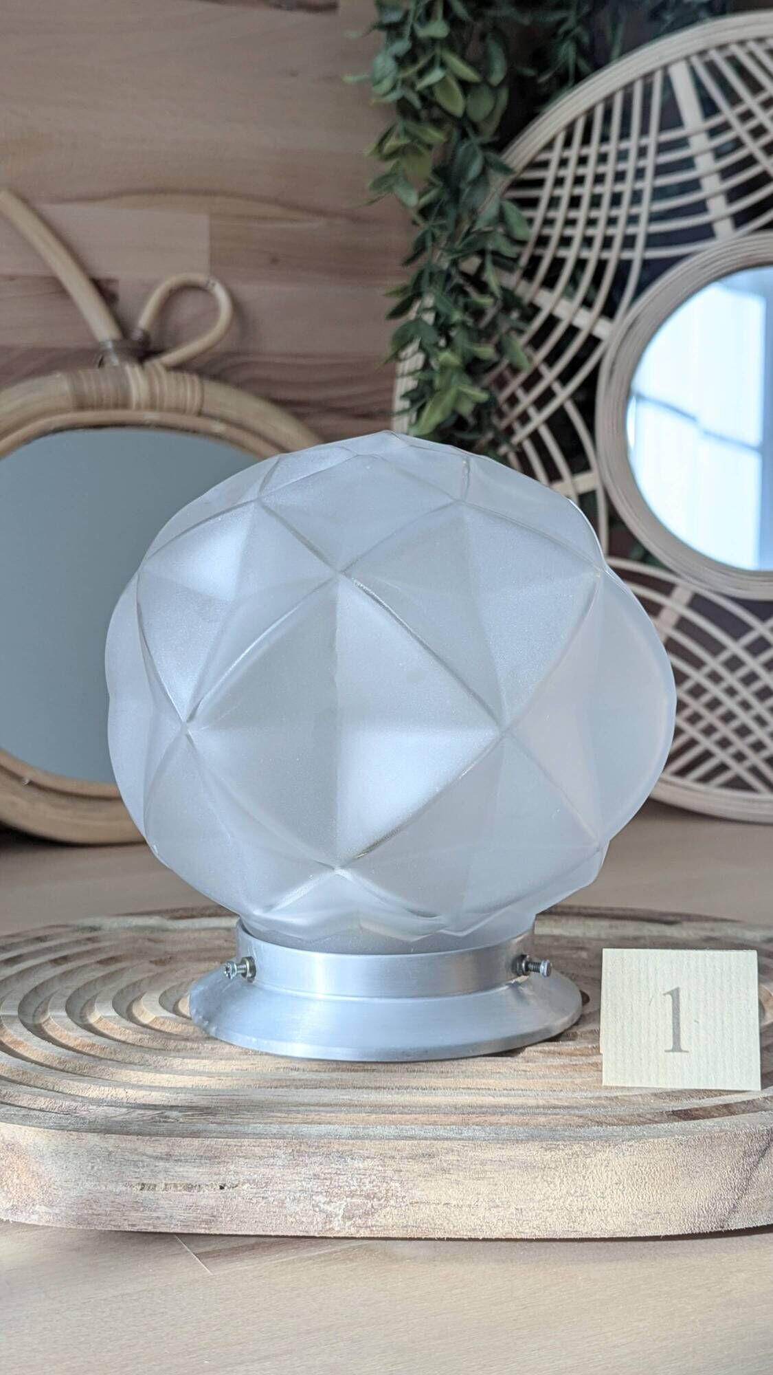 Plafonnier Art Déco géométrique